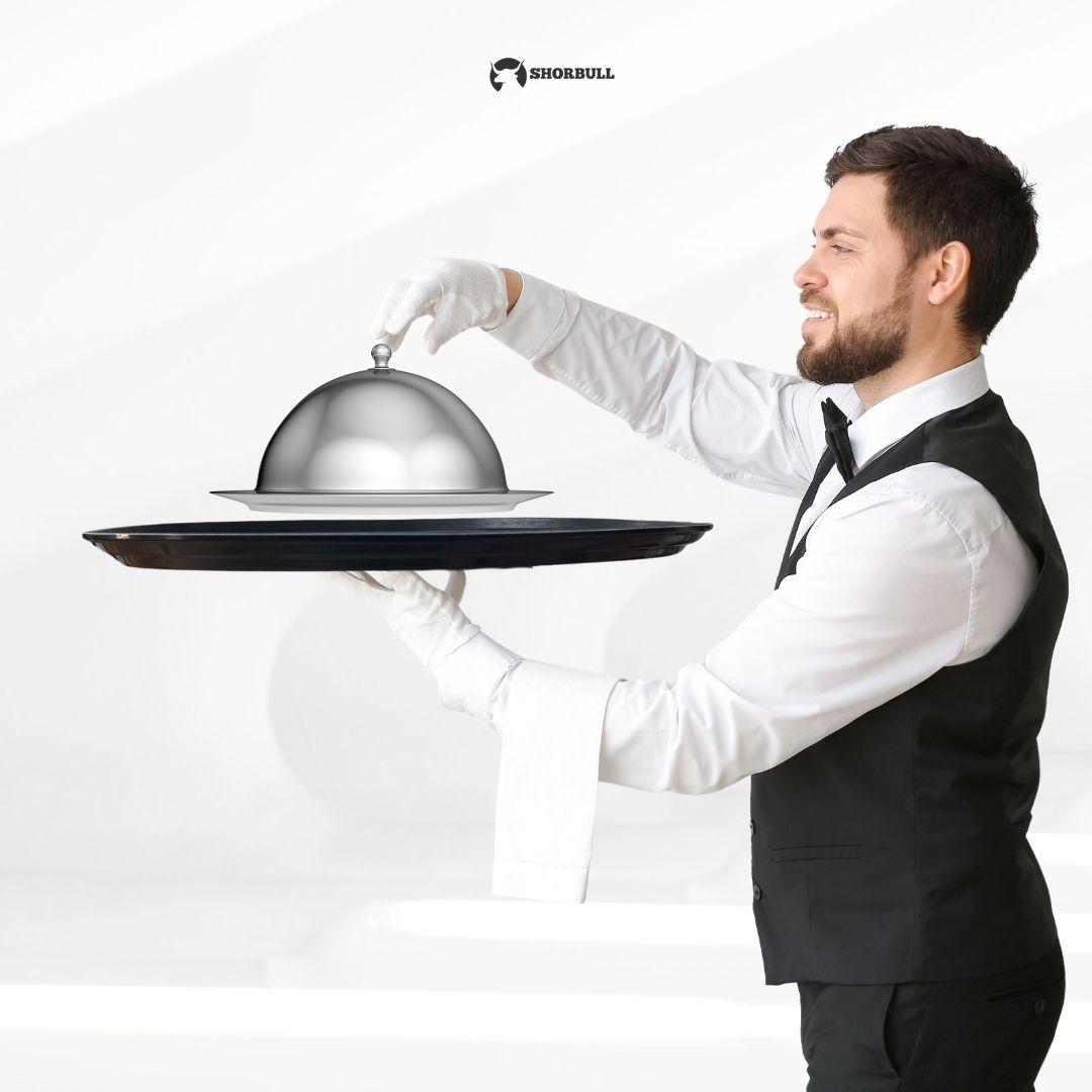 Charola imprerial ovalada 27" mesero Shorbull KIT 5