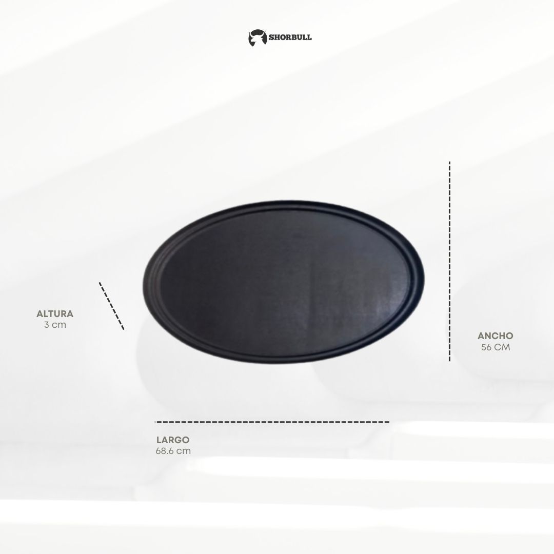 Charola imprerial ovalada 27" mesero Shorbull KIT 5