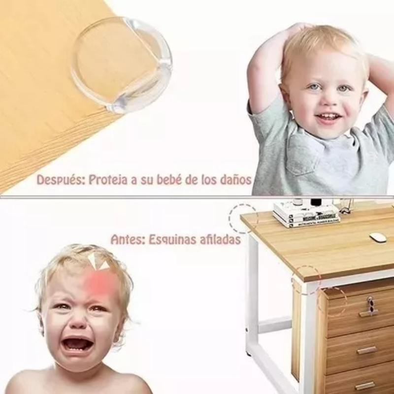 Set De 16 Protectores De Esquinas De Muebles Para Bebés