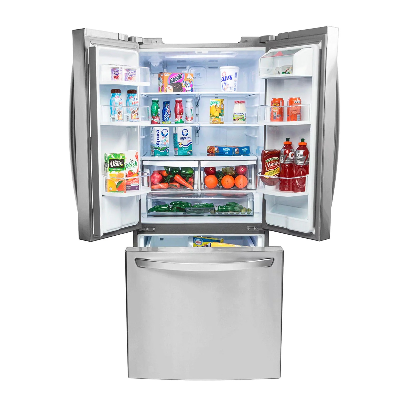 Refrigerador LG 22 Pies Cúbicos French Door Gris GF22WGS