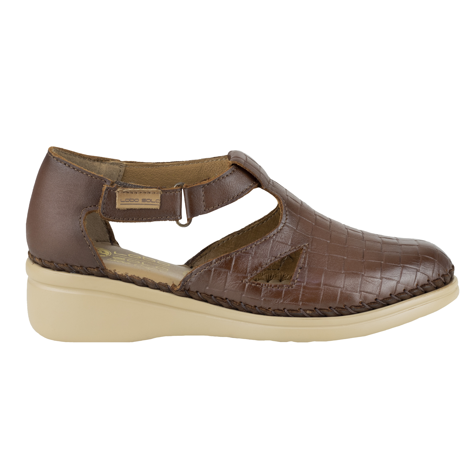 Zapatos Para Mujer Lobo Solo Aberturas 4729 Caoba Graneado