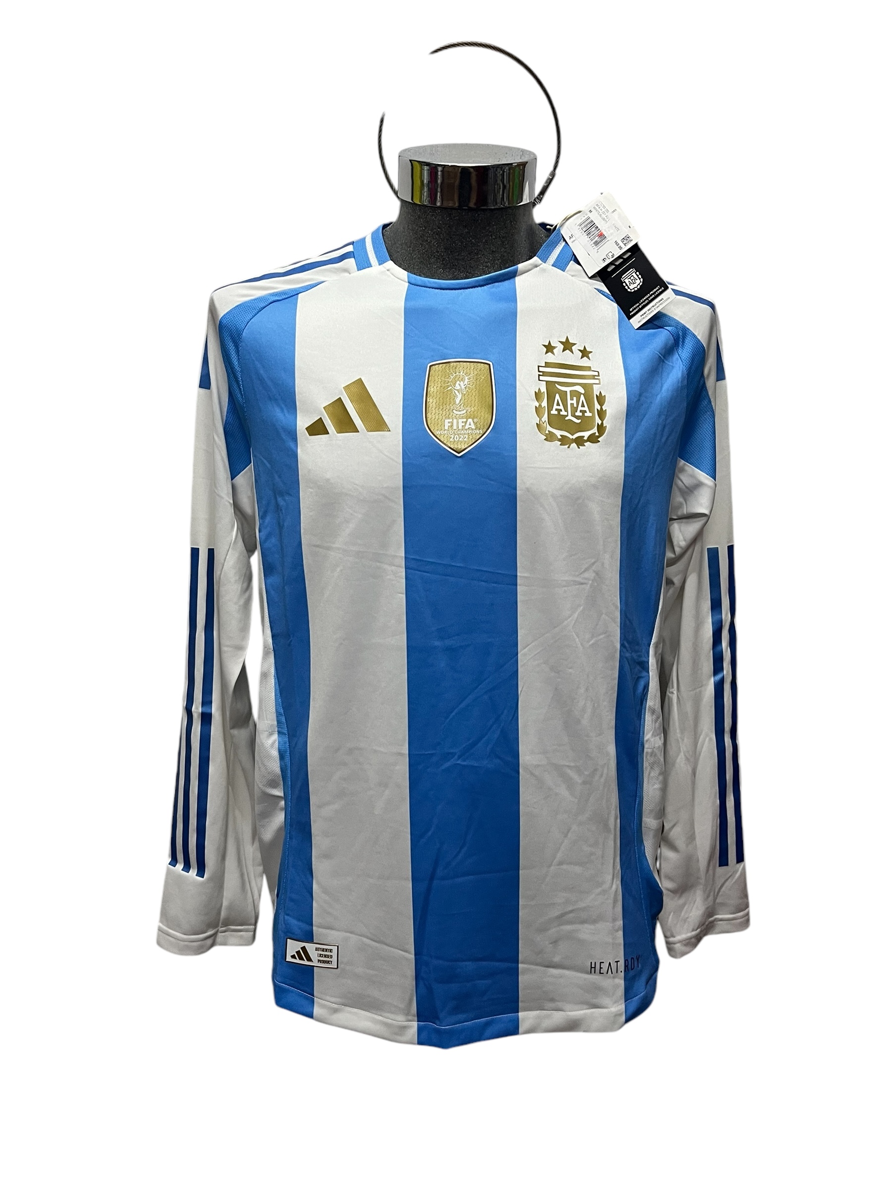 Jersey Original Adidas Selección Argentina manga larga jugador Heat.Rdy IP8383