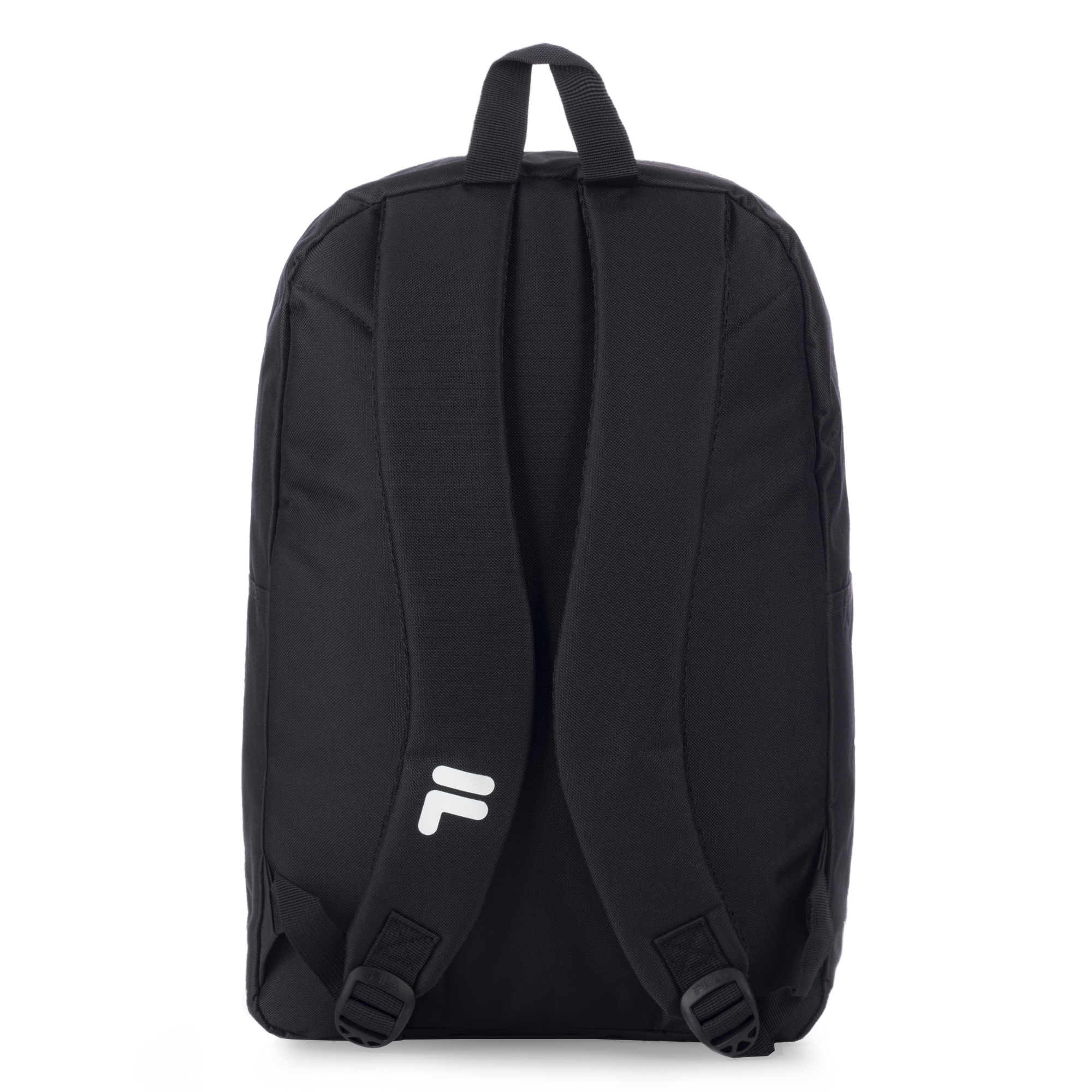 Mochila Fila Negra Backpack Unisex Color Negro Diseño de la tela Liso