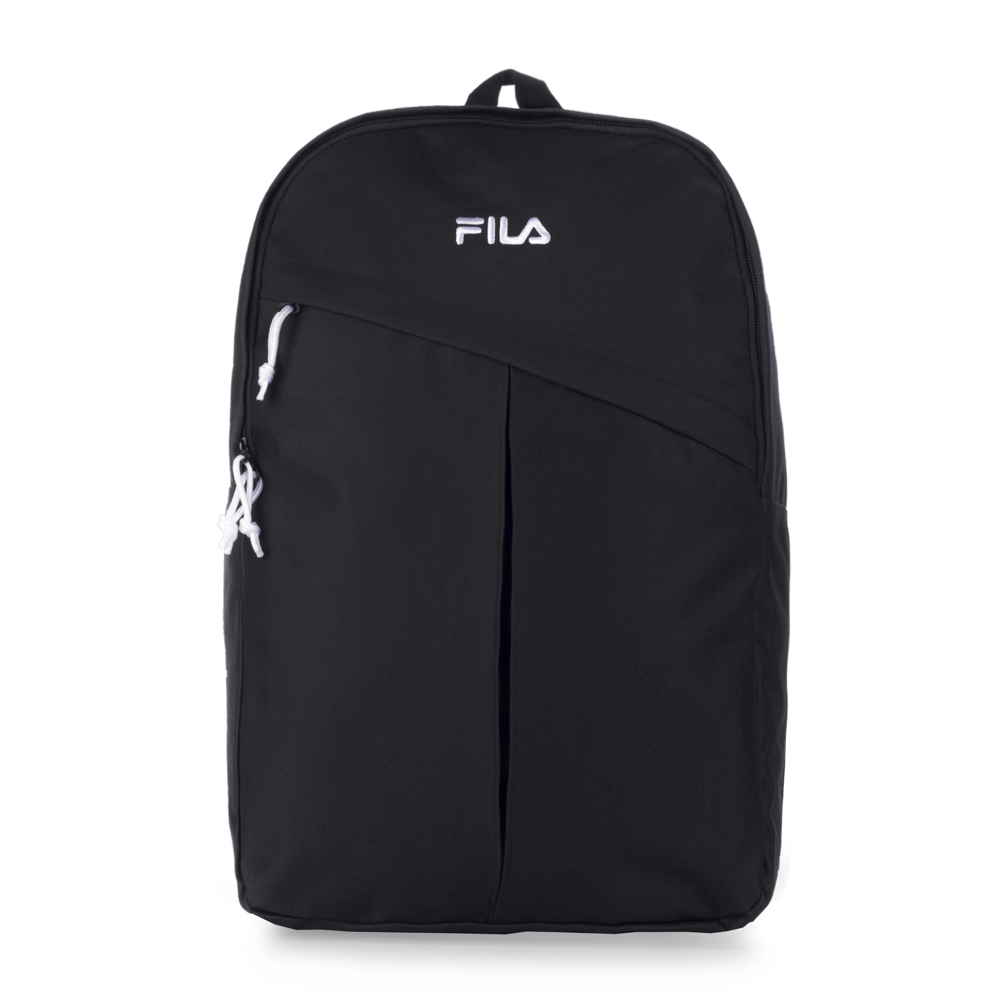 Mochila Fila Negra Backpack Unisex Color Negro Diseño de la tela Liso
