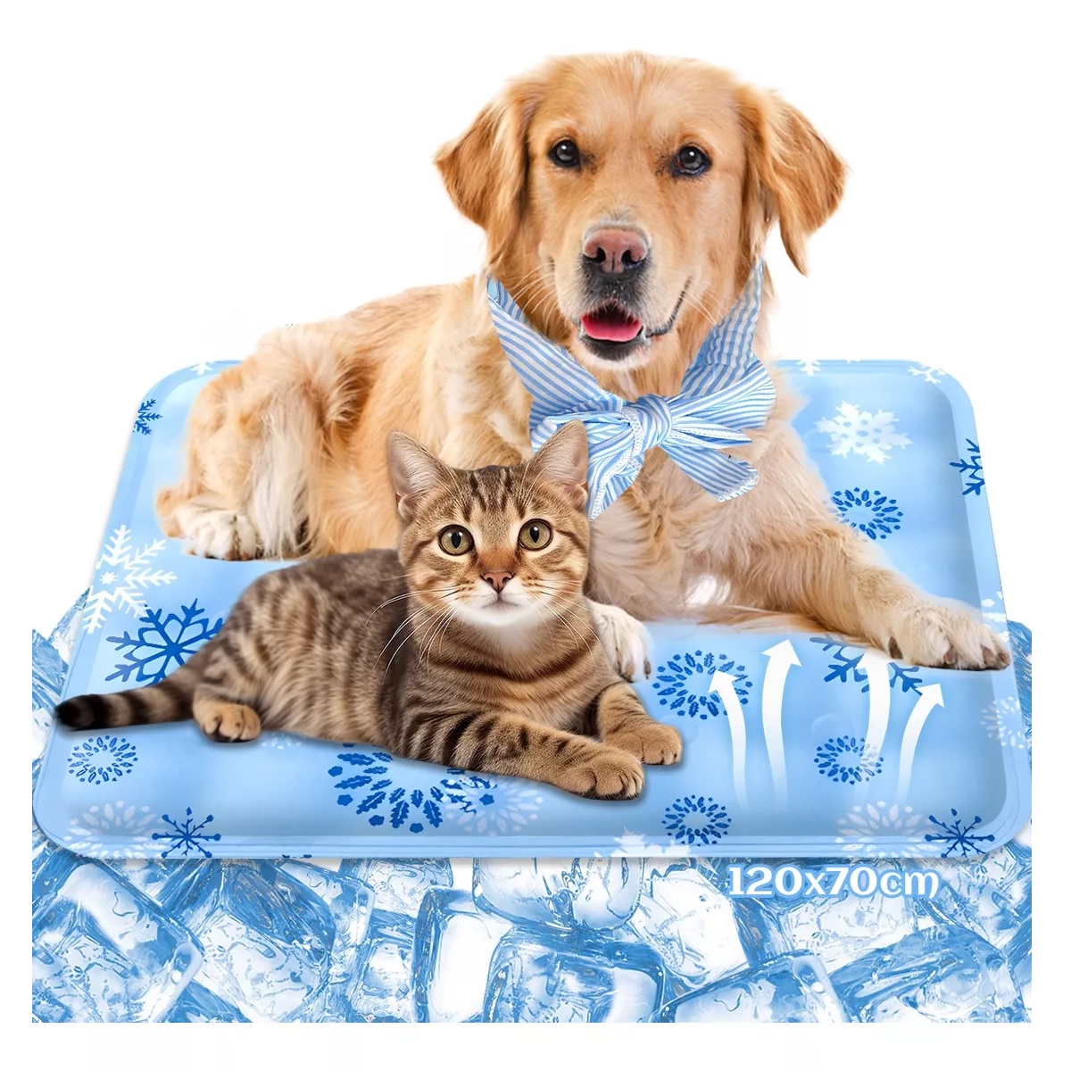 Tapete Para Perro Refrescante Gel Autoenfriamiento 70*120cm