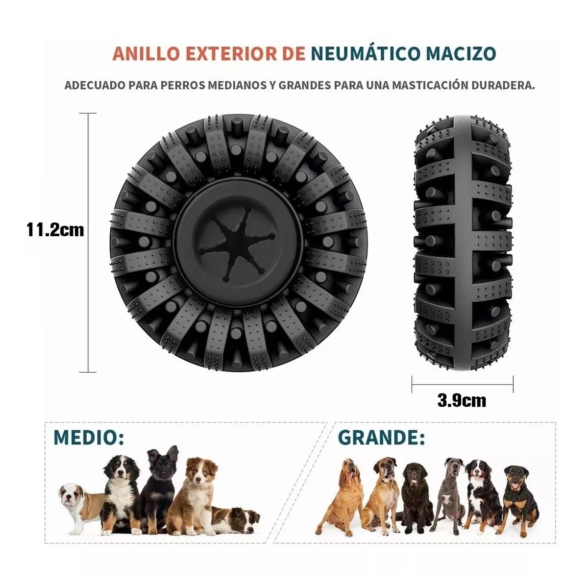 Juguete Para Perro Mordibles Grandes Neumáticos Goma
