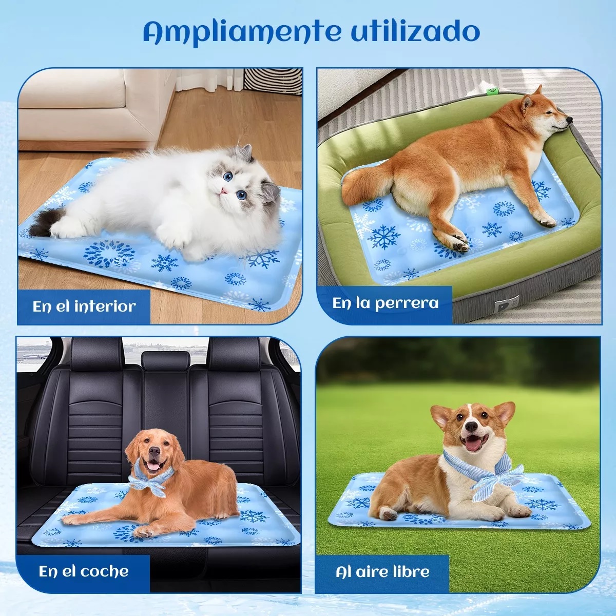Tapete Para Perro Refrescante Gel Autoenfriamiento 70*120cm