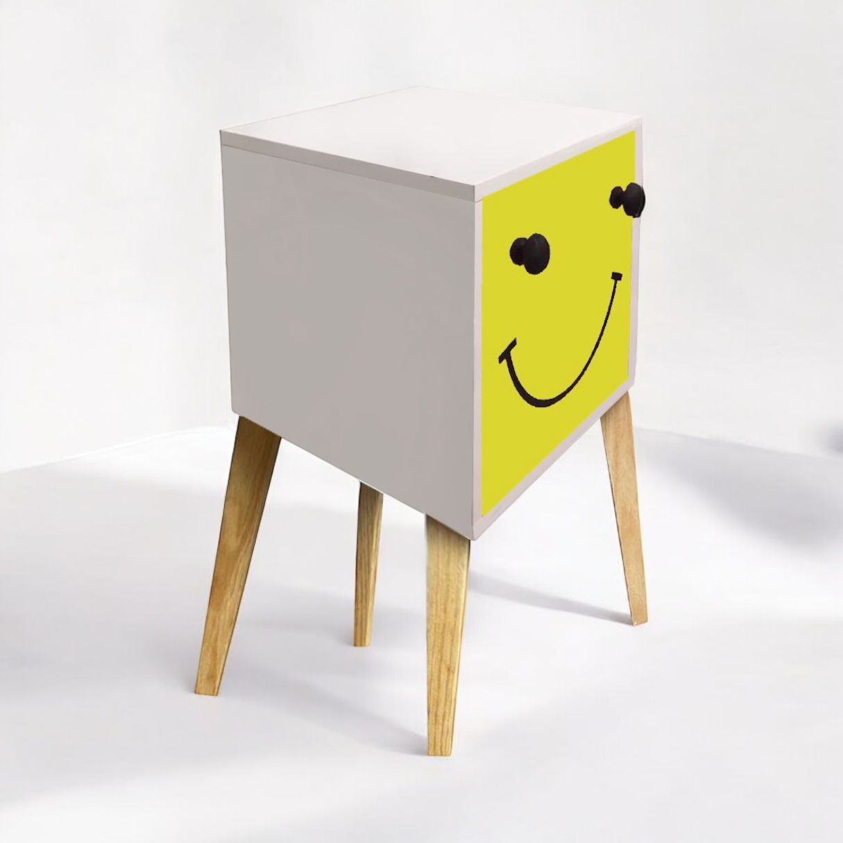 Buró Mesa Noche Niños Calidad Luz Led Amarillo