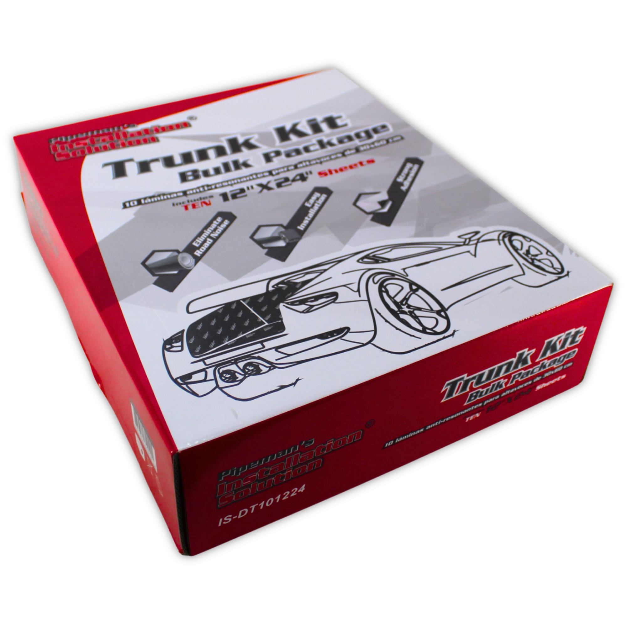 Laminas Insonorizante Automotriz 10 Pz Pipeman's IS-DT101224