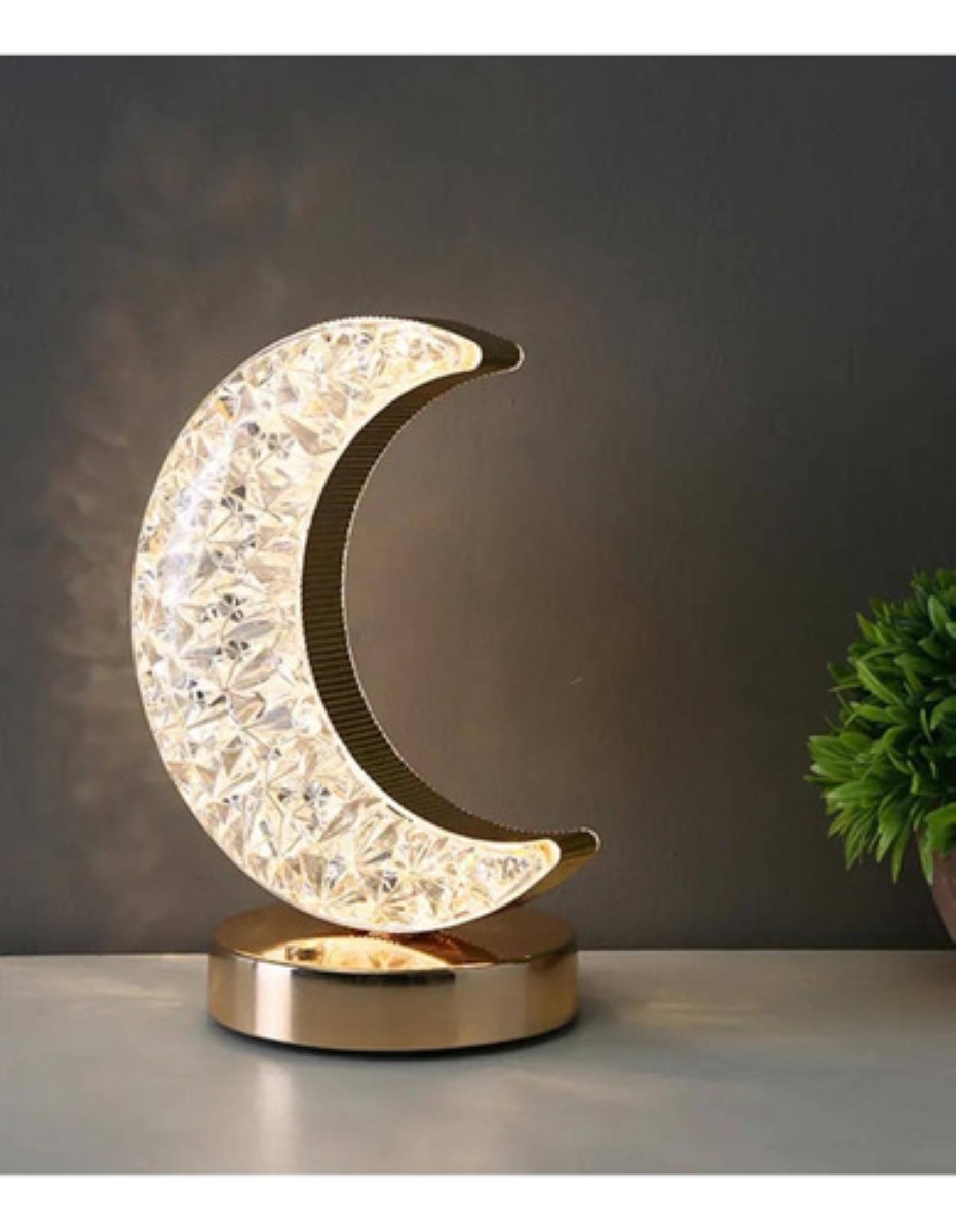Lámpara Luz De Escritorio Led Recargable De 3 Modos Luna 