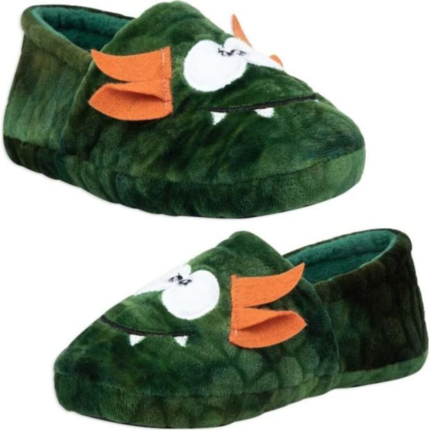 Pantufla para niño, con divertido diseño de monstruo verde, cerrada, marca Schatz Kids 995707