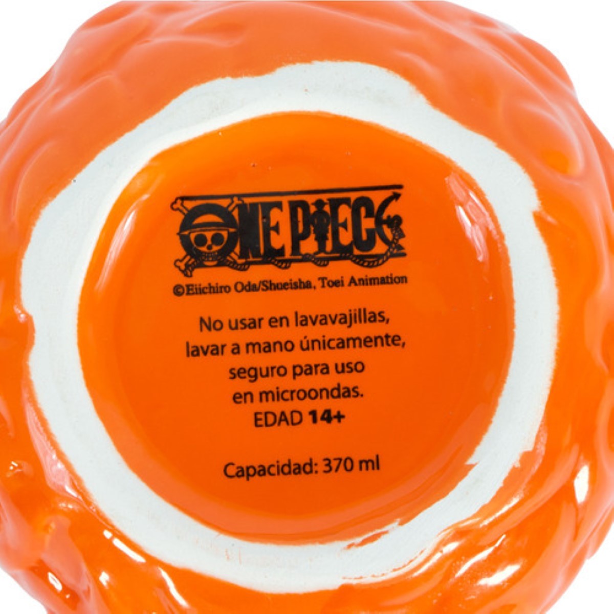 Taza de Cerámica One Piece 3d Edición Limitada Mera/gomu 370 ML Color Naranja 