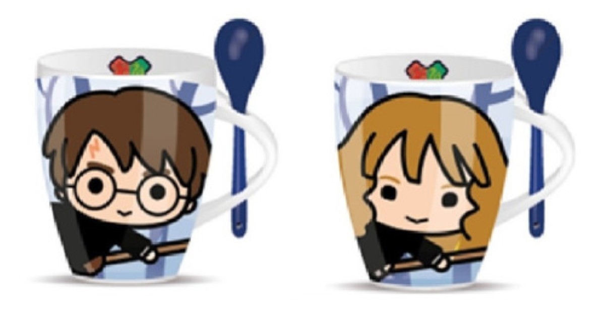 Tazas Dúo Disney De Harry Potter Y Hermione Con Cuchara colores