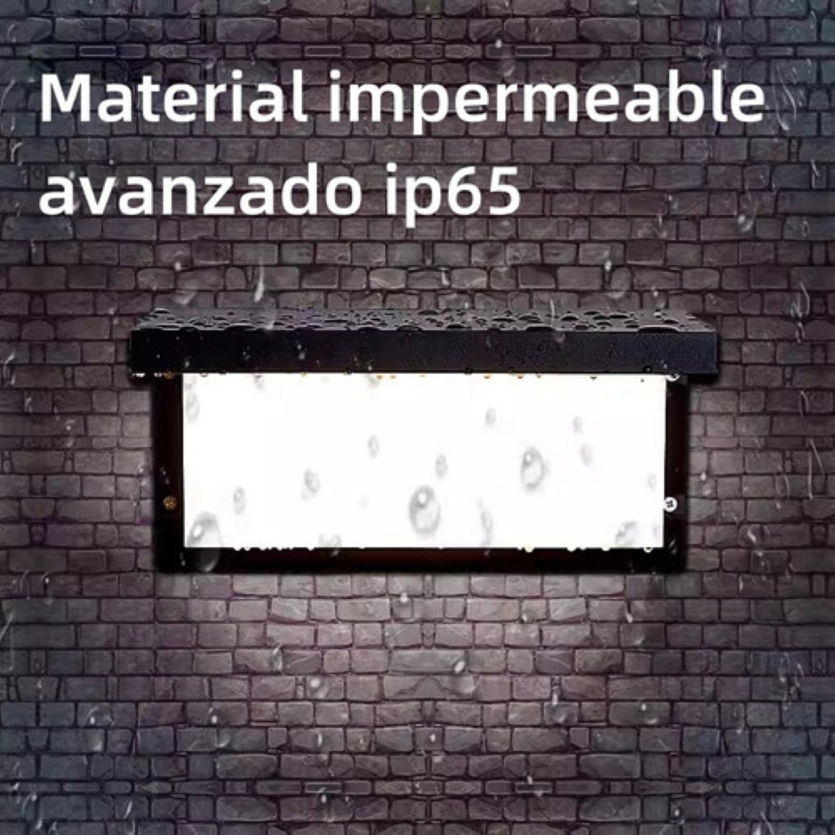 Lámpara Led De Pared Exterior Moderna Para Jardín Con Luz negro