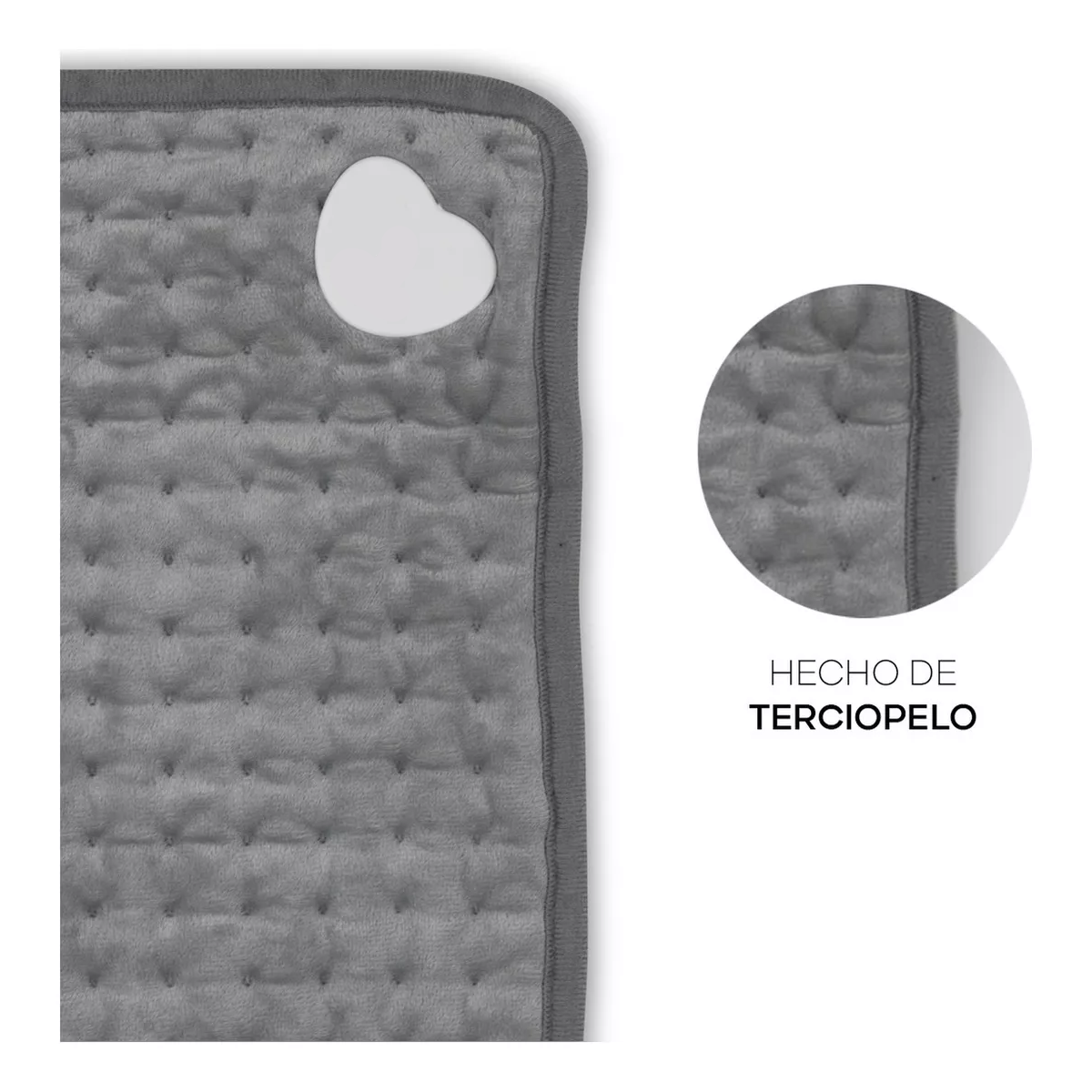 Almohadilla Térmica Cojín Eléctrico Para Rehabilitación Color Gris