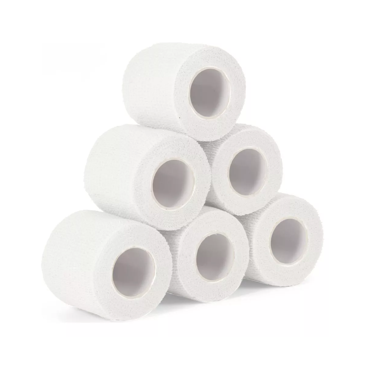  Vendaje deportivo autoadhesivo 6 unidades 4.5m x 5cm Blanco