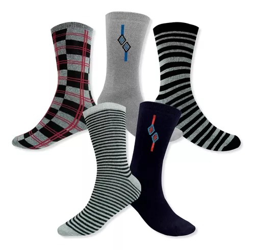 Calcetín Caballero De Vestir Algodón 12 Pares Unitalla