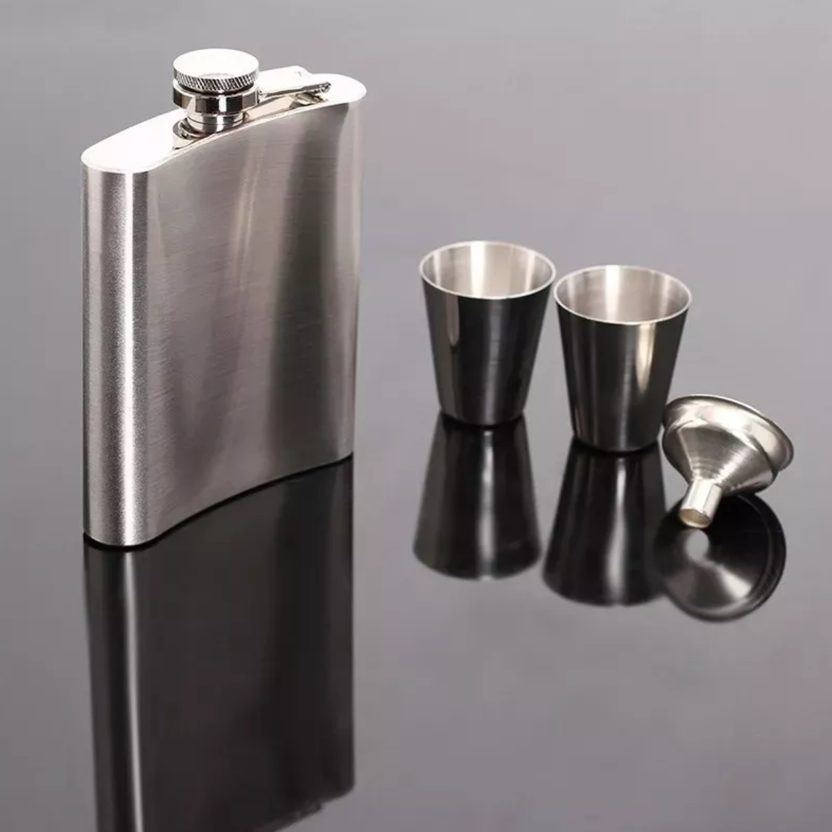 Set Licorera De 8 Oz,ánfora Rocker Acero Inoxidable