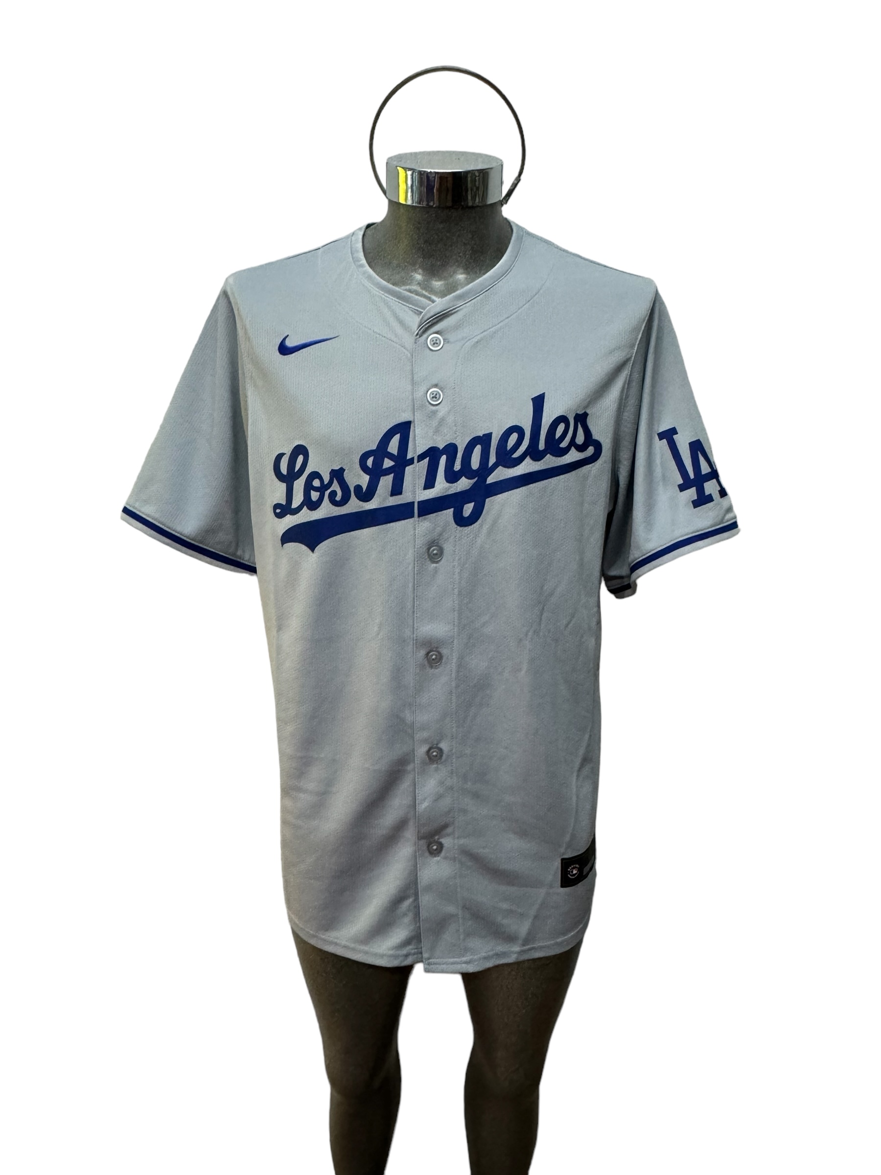 Jersey Original Nike Beisbol MLB Dodgers Los Angeles visita gris T7LM-LDRD
