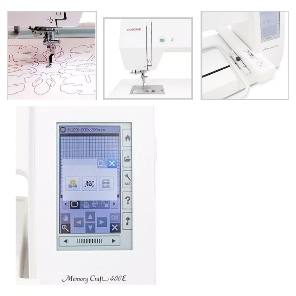Máquina Bordadora Doméstica Janome MC400E Memory Craft