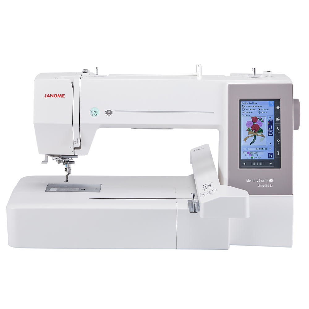 Máquina Bordadora Familiar Janome Memory Craft MC550E-LE