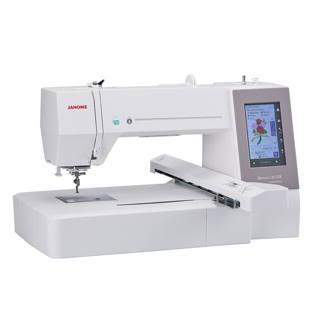 Máquina Bordadora Familiar Janome Memory Craft MC550E-LE