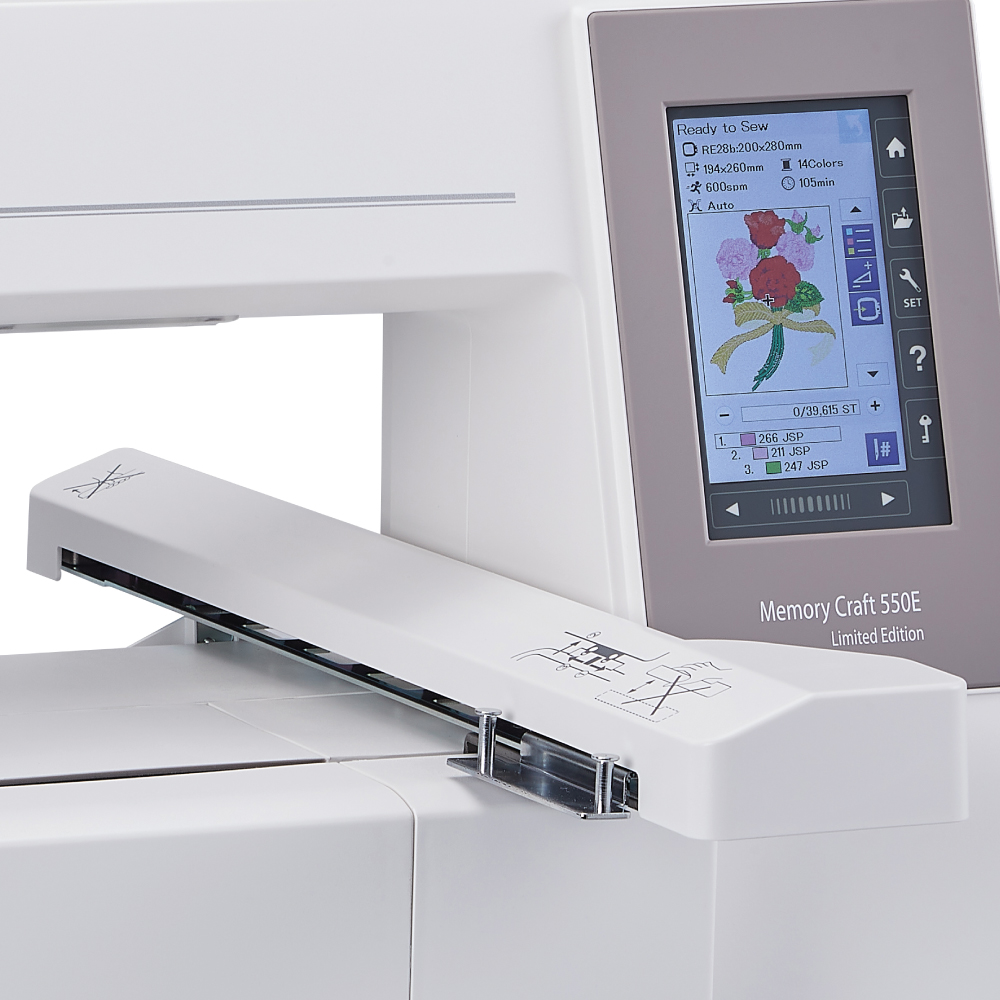 Máquina Bordadora Familiar Janome Memory Craft MC550E-LE
