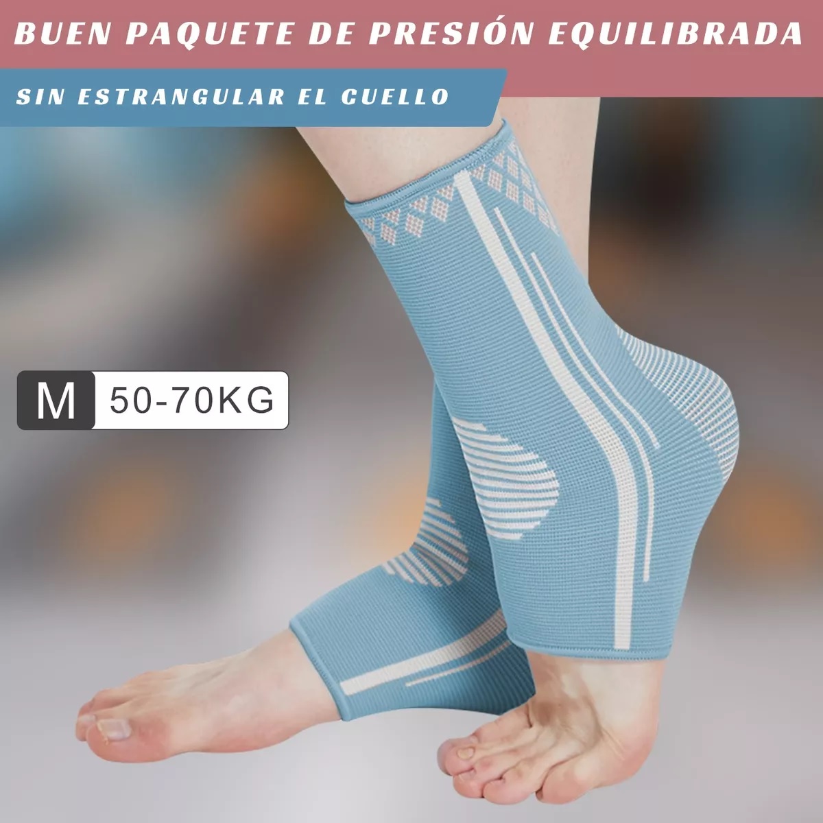 2par Tobillera Deportiva Anti-esguince Soportes Lesión Gym M