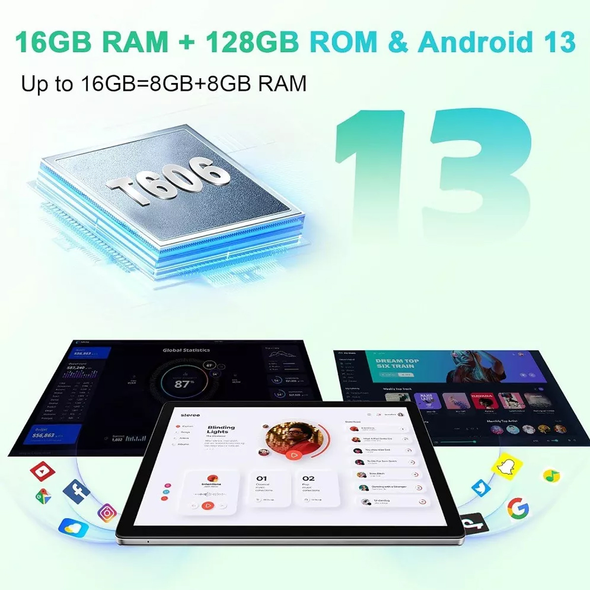 Tablet Blackview Tab80 16gb Ram 128gb Rom Android 13 Tableta