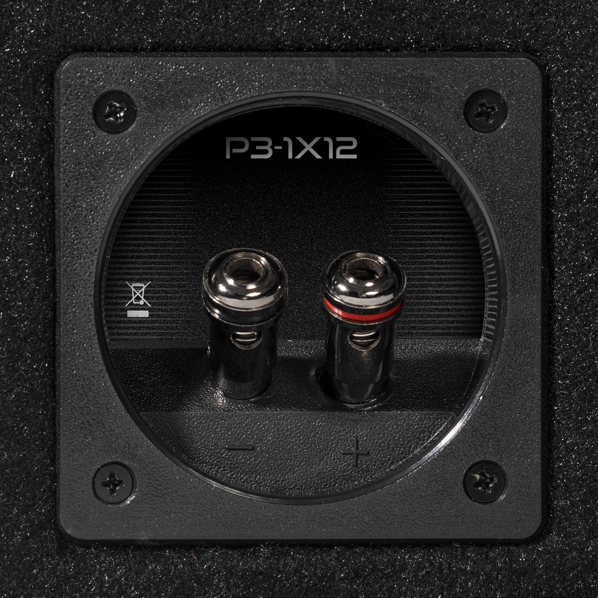 Cajón con Subwoofer Amplificado Rockford Fosgate P3-1X12 1200W 12 PLG
