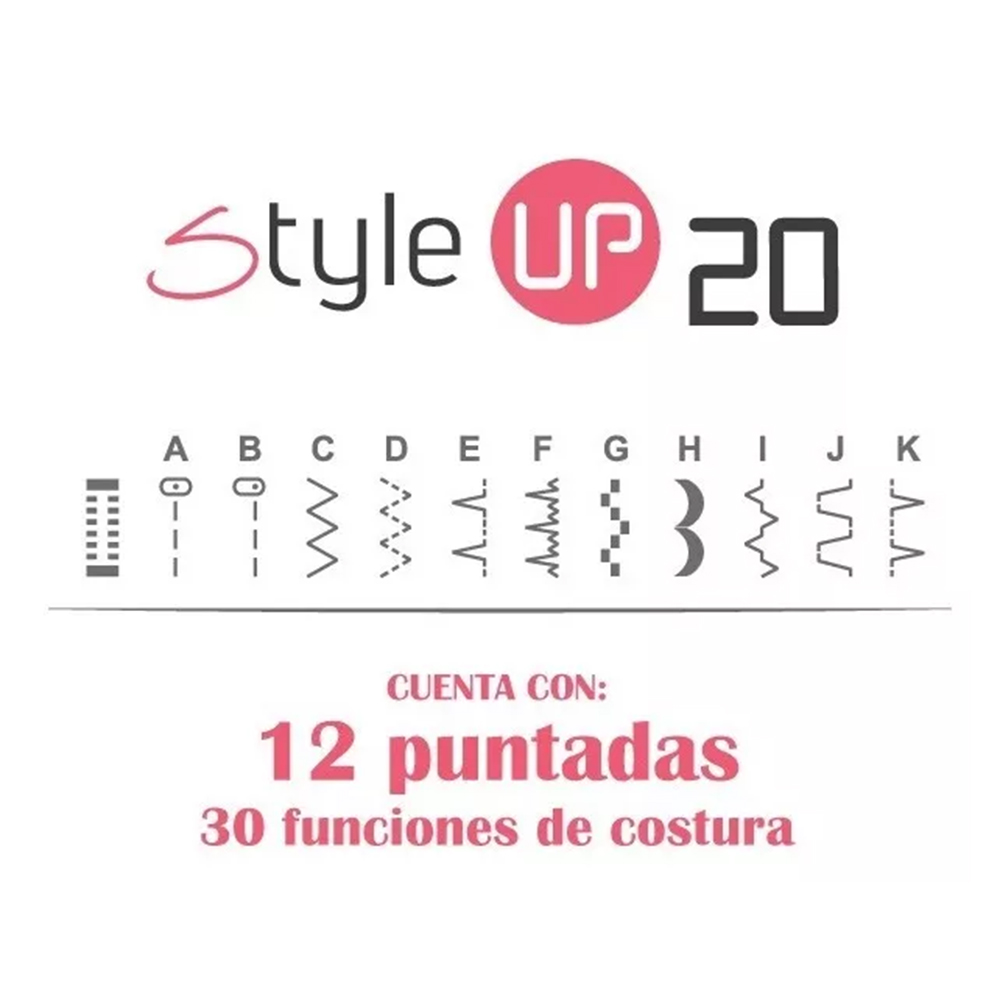 Máquina De Coser Style Up 20 Alfa