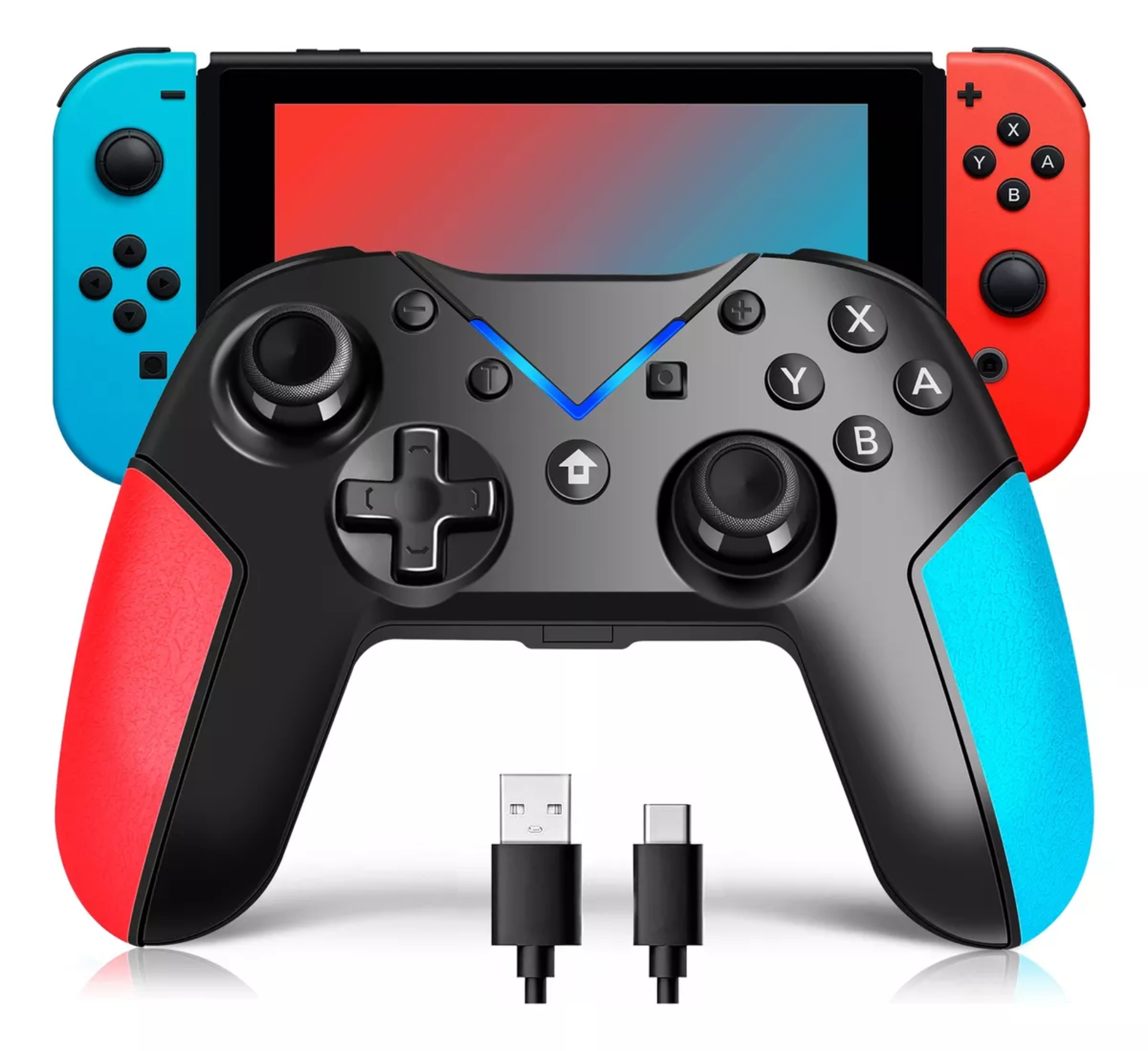 Gamepad Control Inalámbrico Bluetooth Con Doble Vibración