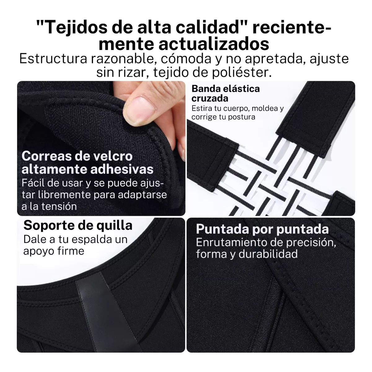 Chaleco Corrector De Postura Ortopédico Lumbar Unisex Talla L