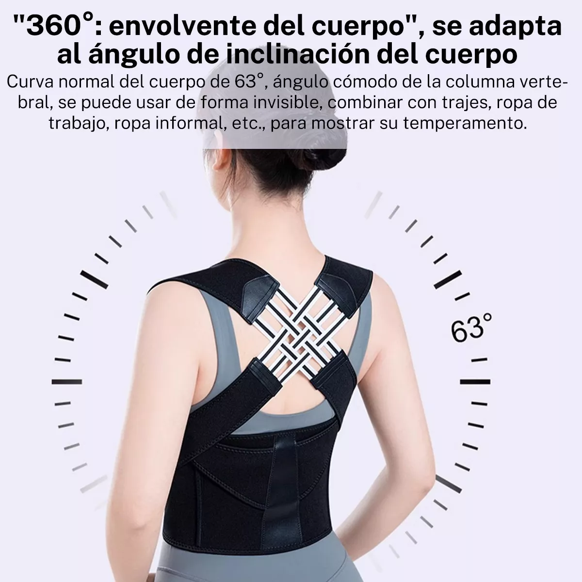 Chaleco Corrector De Postura Ortopédico Lumbar Unisex Talla L