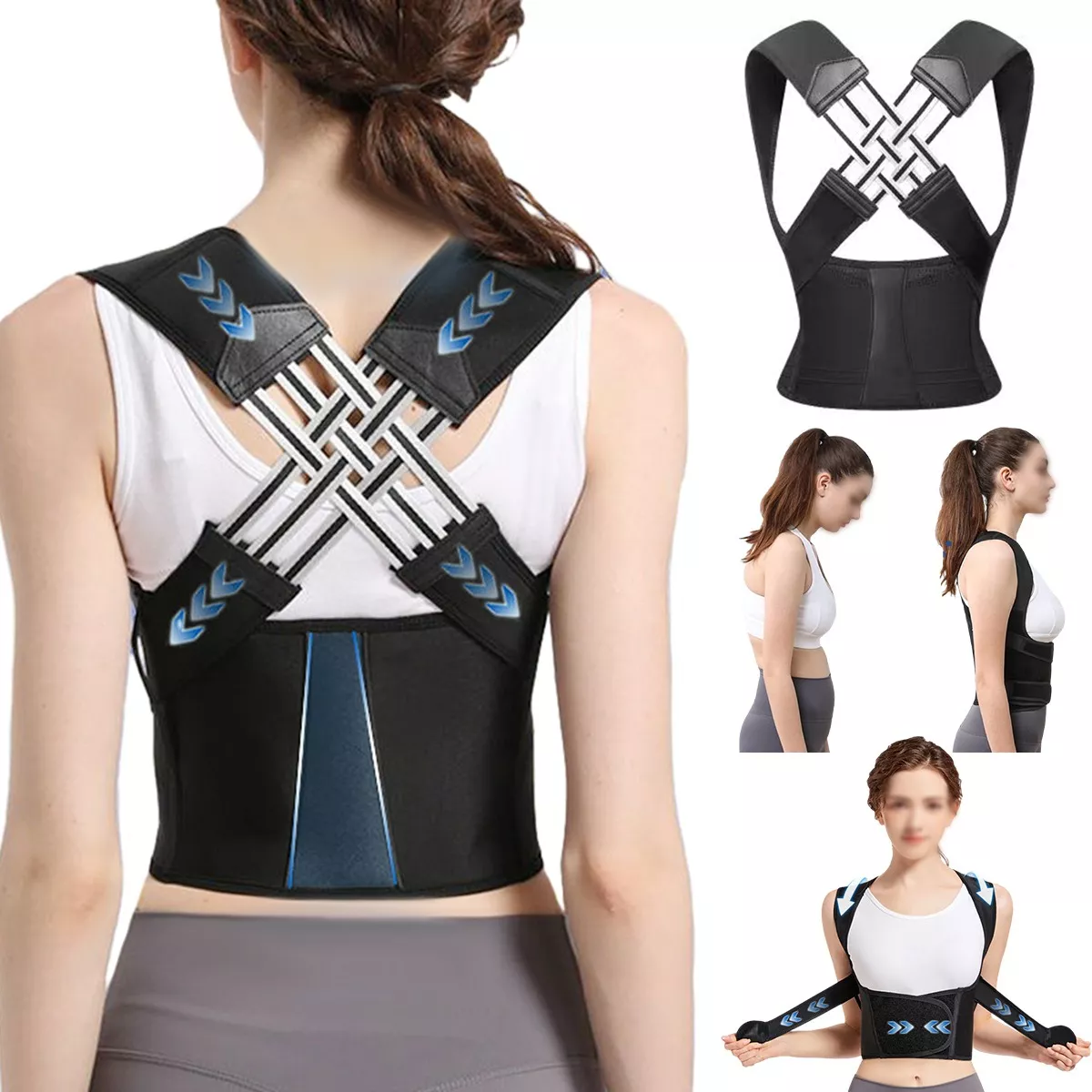 Chaleco Corrector De Postura Ortopédico Lumbar Unisex Talla L