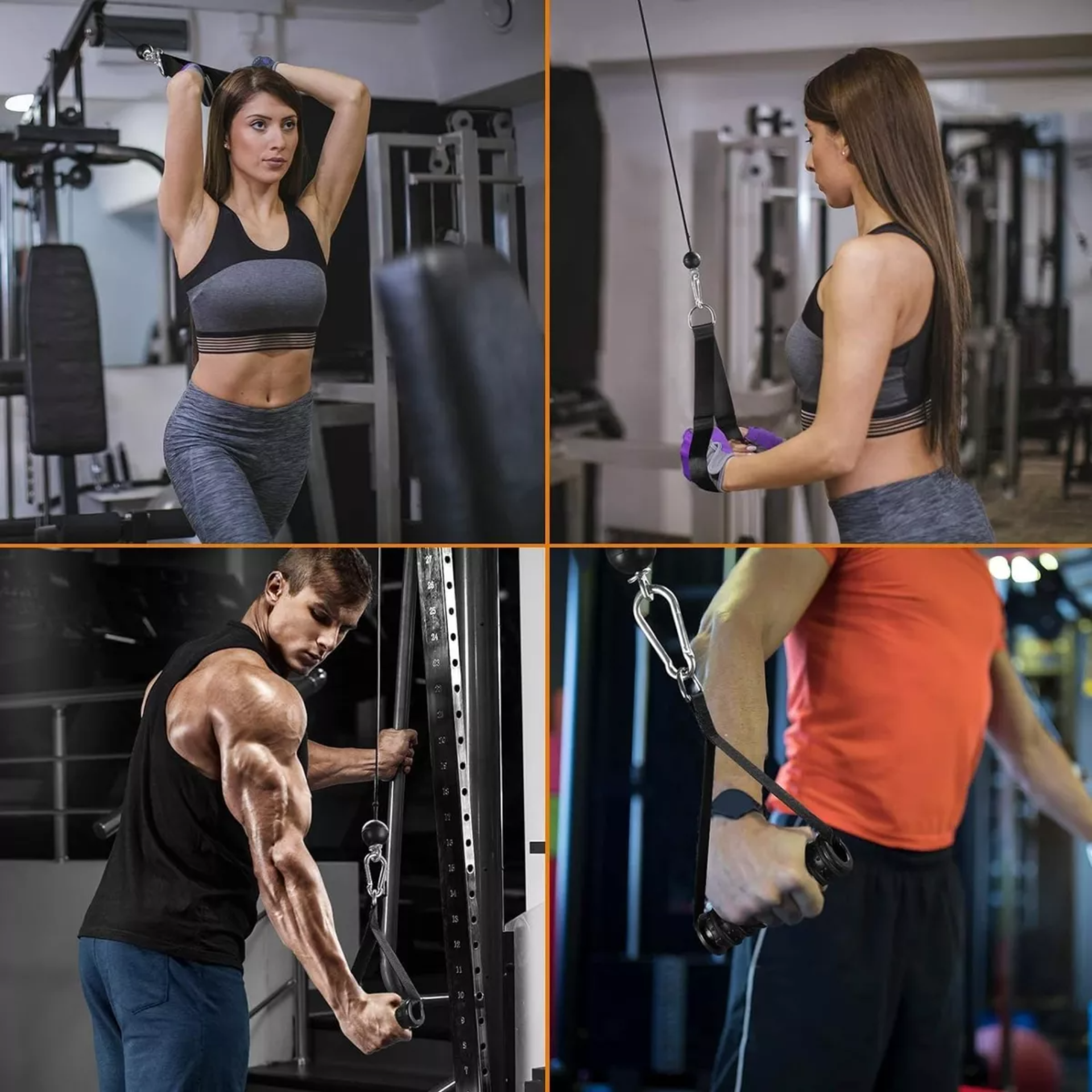 Equipo Fitness Gimnasio Polea Cable Brazo Biceps Triceps