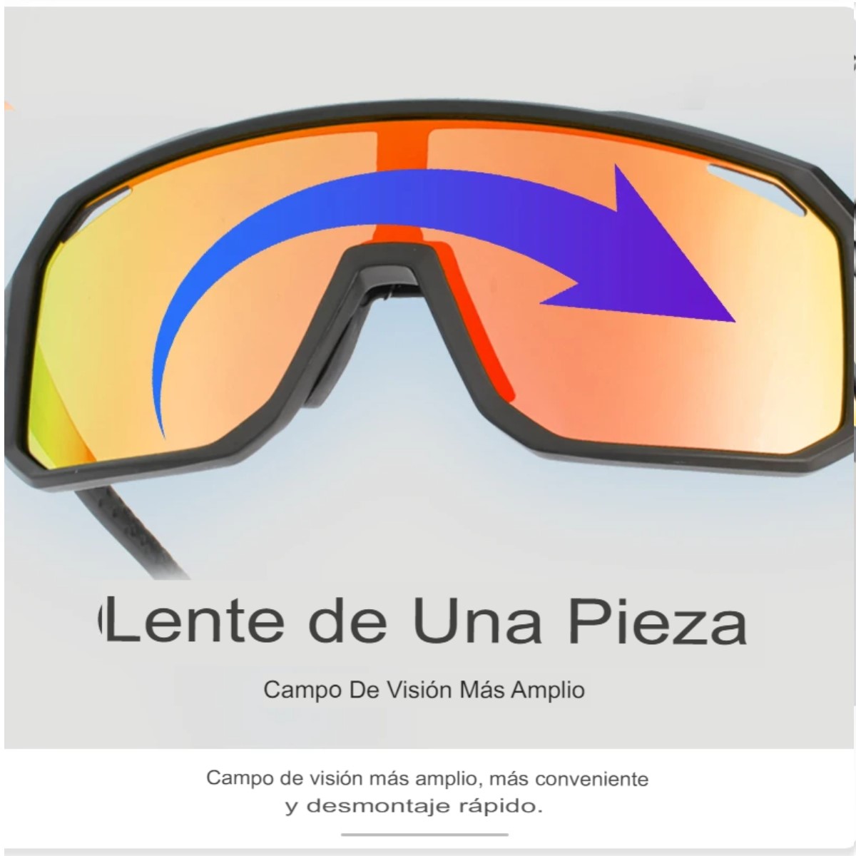 Gafas sol ciclismo lentes rojo camping montaña carretera deportes correr UV400 senderismo moto