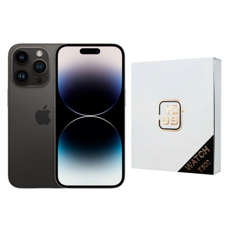 iPhone 14 Pro Max 256GB Negro E-SIM Reacondicionado Grado A + Reloj Genérico