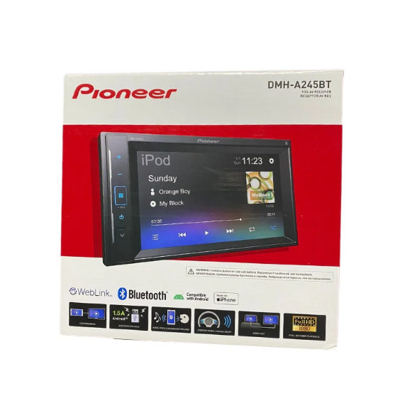 Autoestéreo de Pantalla táctil 6.2" PIONEER DMH A245BT.