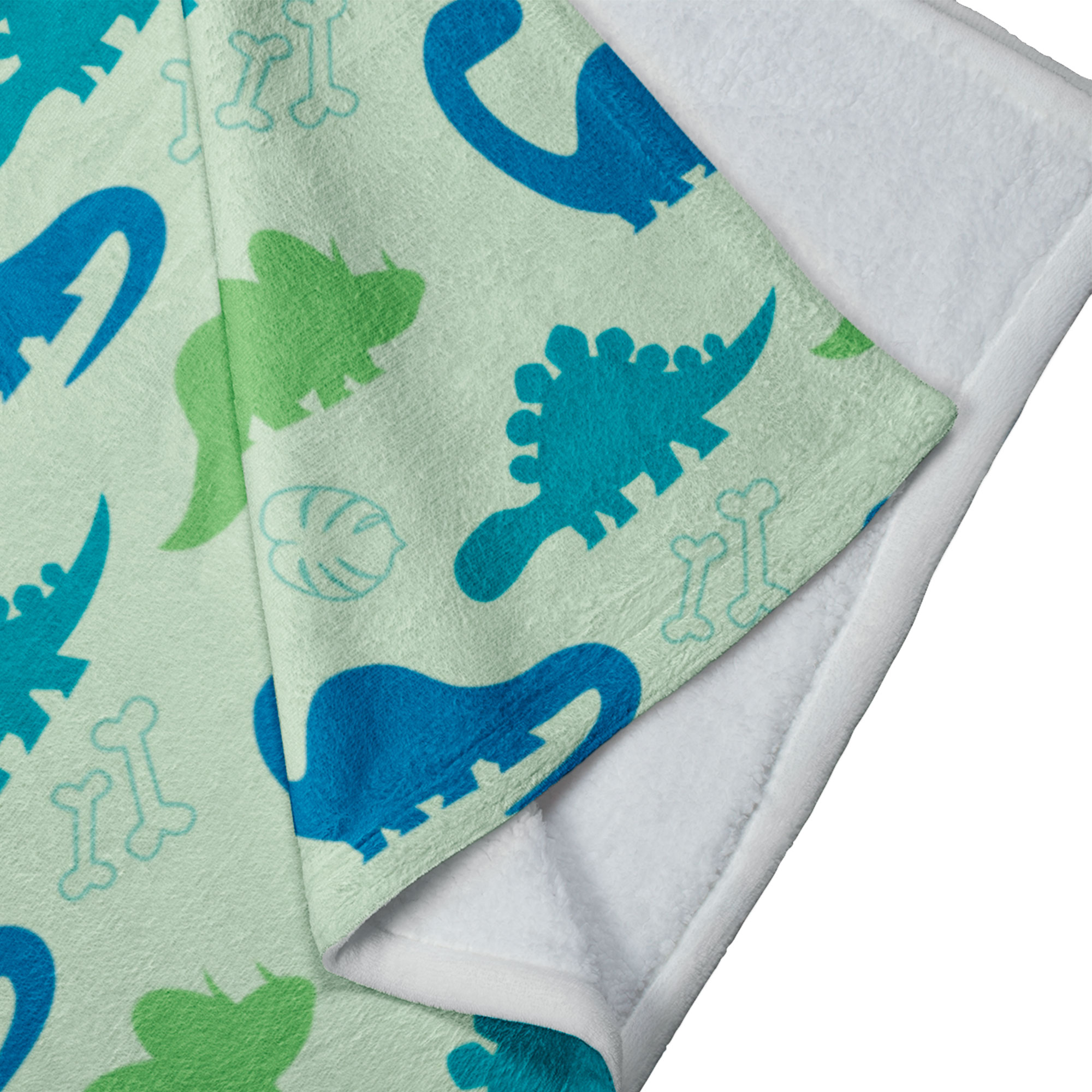 Cobija Manta Frazada Diseño de Dinosaurios Azules Ultra Suave y Ligera de Alta Calidad