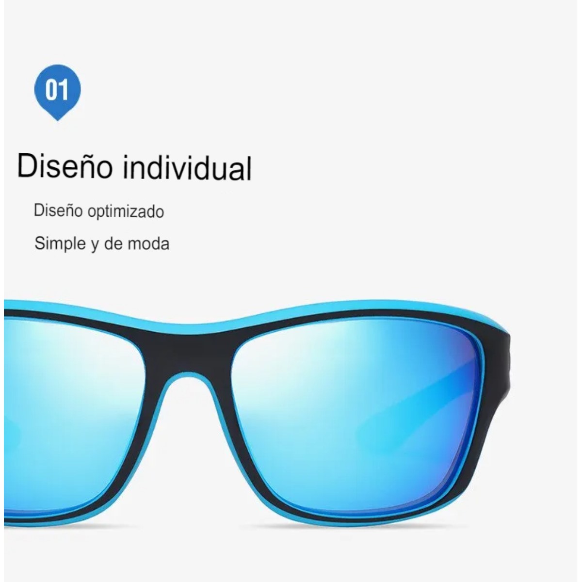 Gafas ciclismo azul negro moto deportes auto carreras polarizadas lentes deportivas verde filtro UV