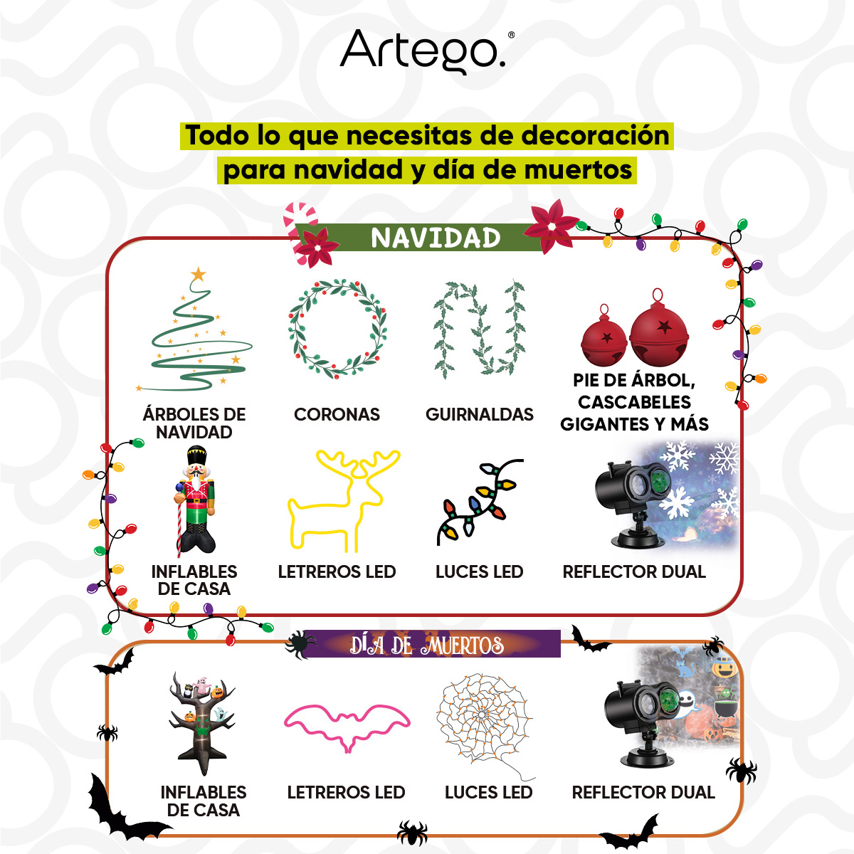 Luces Serie de Navidad tipo cascada 192 LED 5m cable transparente interior/exterior 8 modos de uso con temporizador Artego Decoración Navidad eventos bodas LED Christmas string icicle lights Blanca