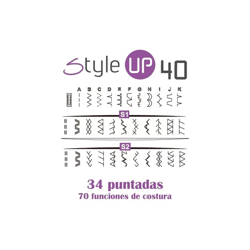 Máquina De Coser Style Up 40 Alfa