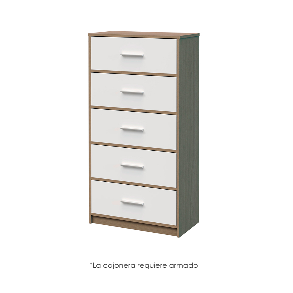 Cajonera Cómoda de 5 cajones Café Ilios Innova
