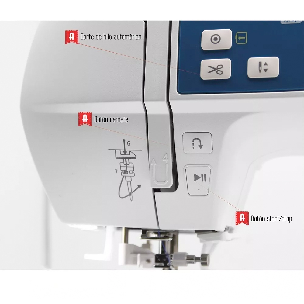 Máquina De Coser Y Bordadora Doméstica 2 En 1 - Alfa Dúo