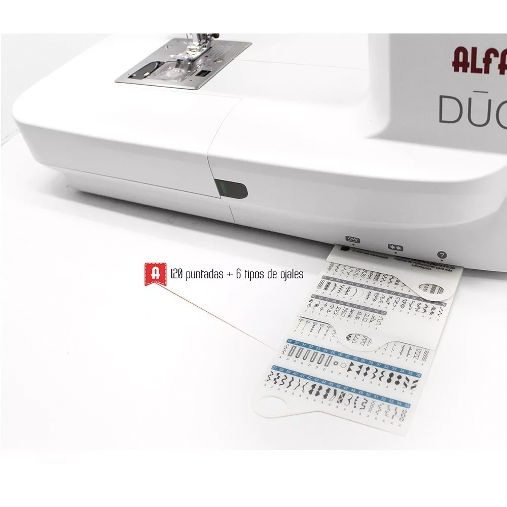 Máquina De Coser Y Bordadora Doméstica 2 En 1 - Alfa Dúo
