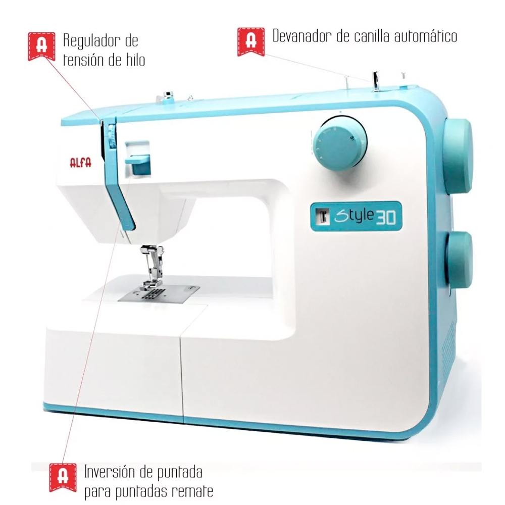 Máquina De Coser Doméstica Style 30 Alfa