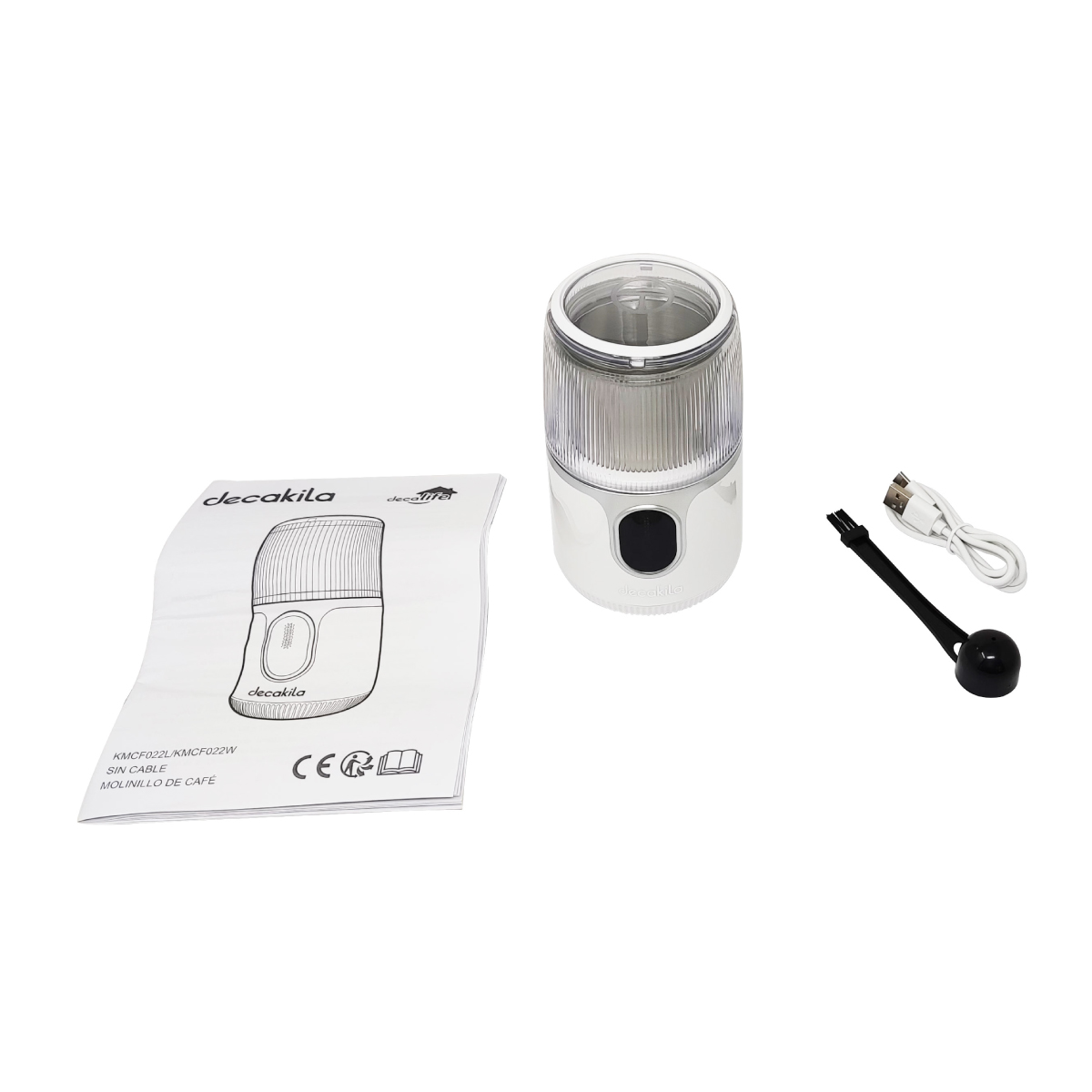Molino de Café 40 g Inalámbrico Blanco Decakila KMCF022W
