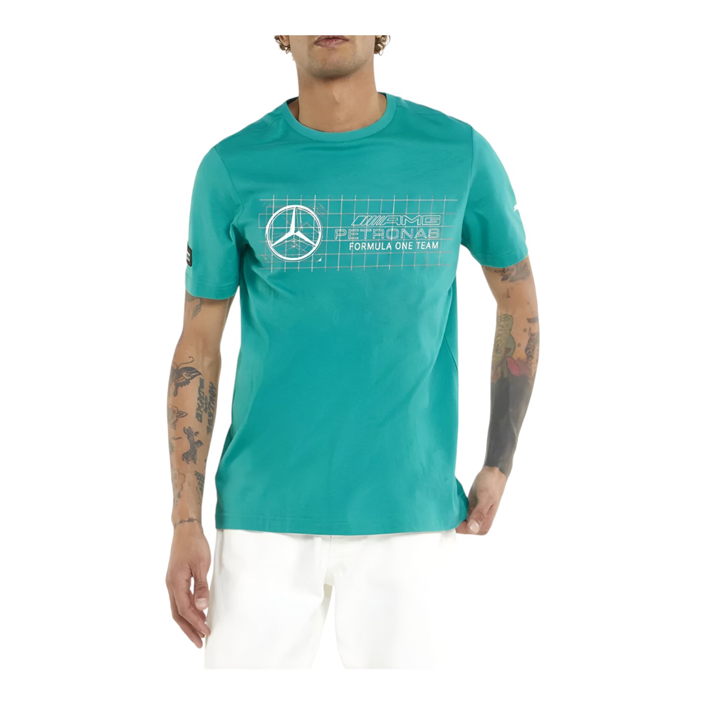 PLAYERA PUMA HOMBRE VERDE PUMA FORMULA 1 MAPF1 LOGO TEE 53369305