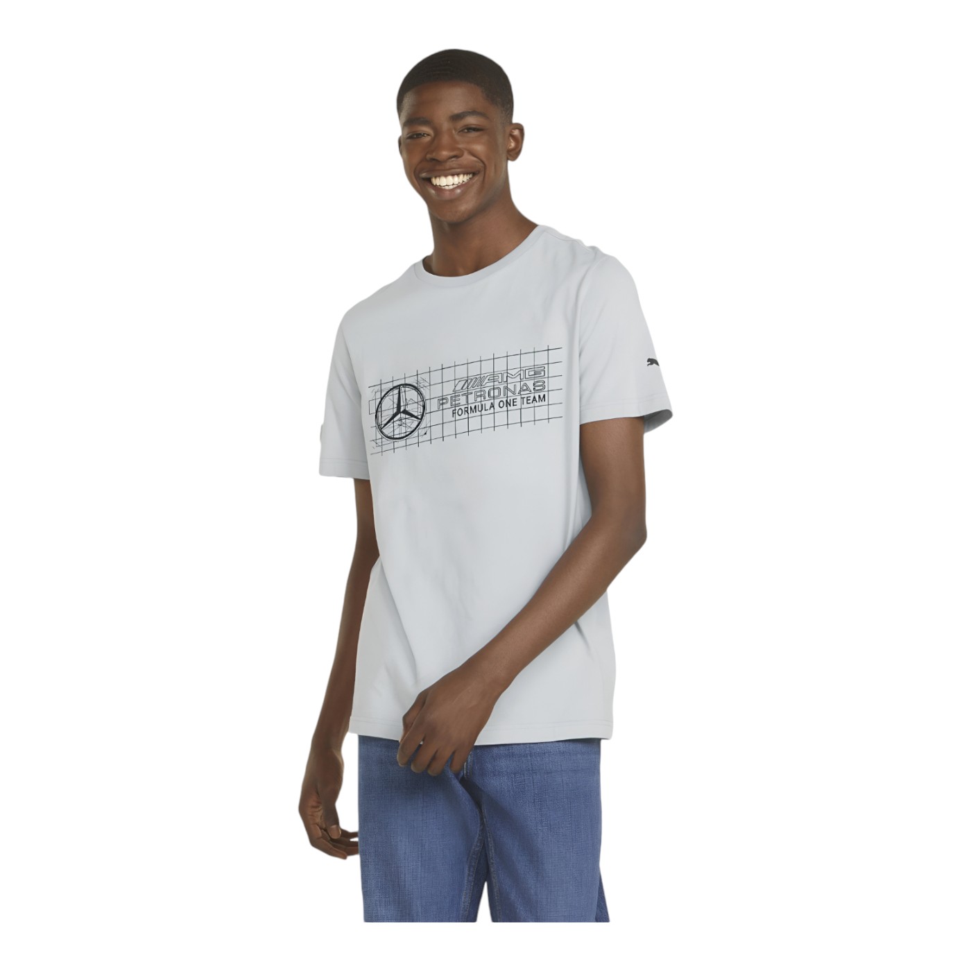 PLAYERA PUMA HOMBRE GRIS PUMA MERCEDES FORMULA 1 MAPF1 LOGO TEE 53369302